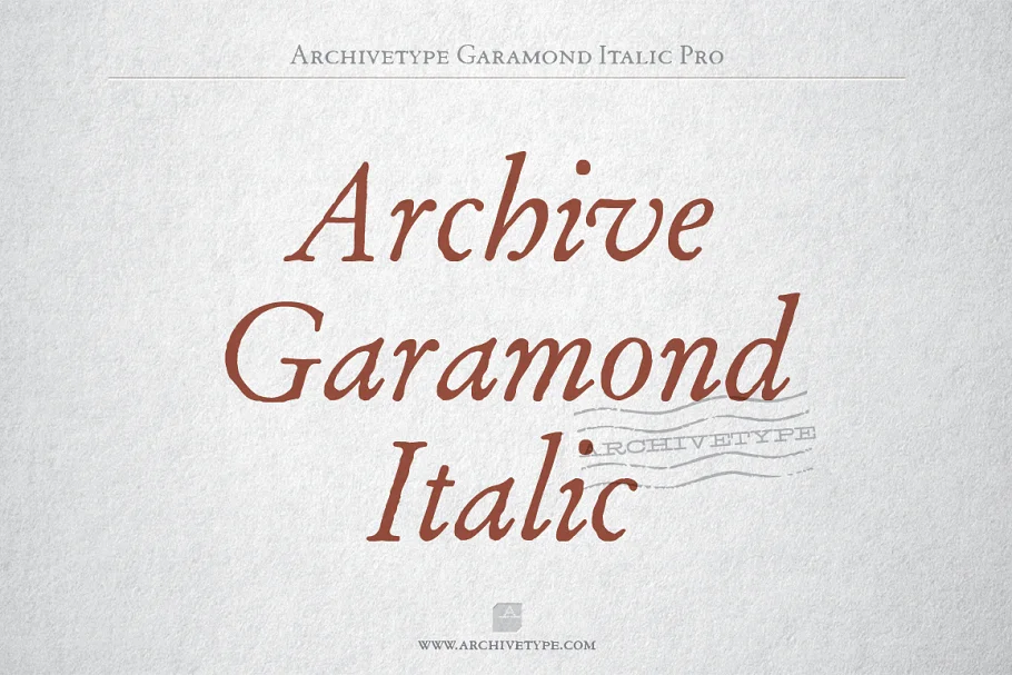 Archive Garamond Italic Pro Font