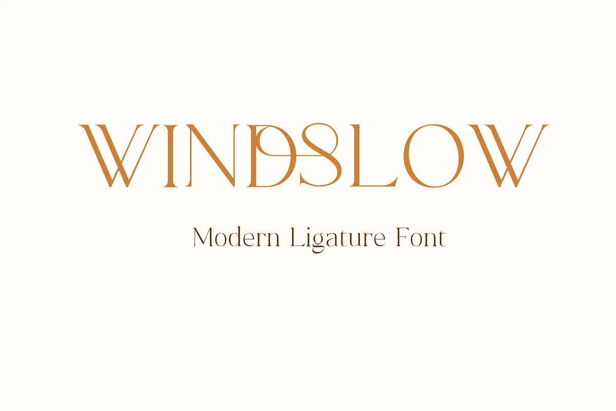 Windslow Modern Ligature Font