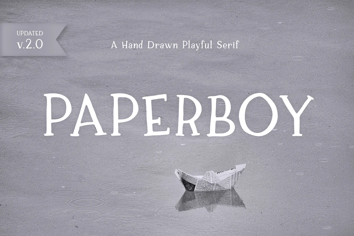 Paperboy A Hand Drawn Serif Font
