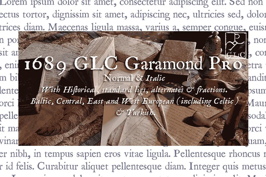 1689 GLC Garamond Pro Font